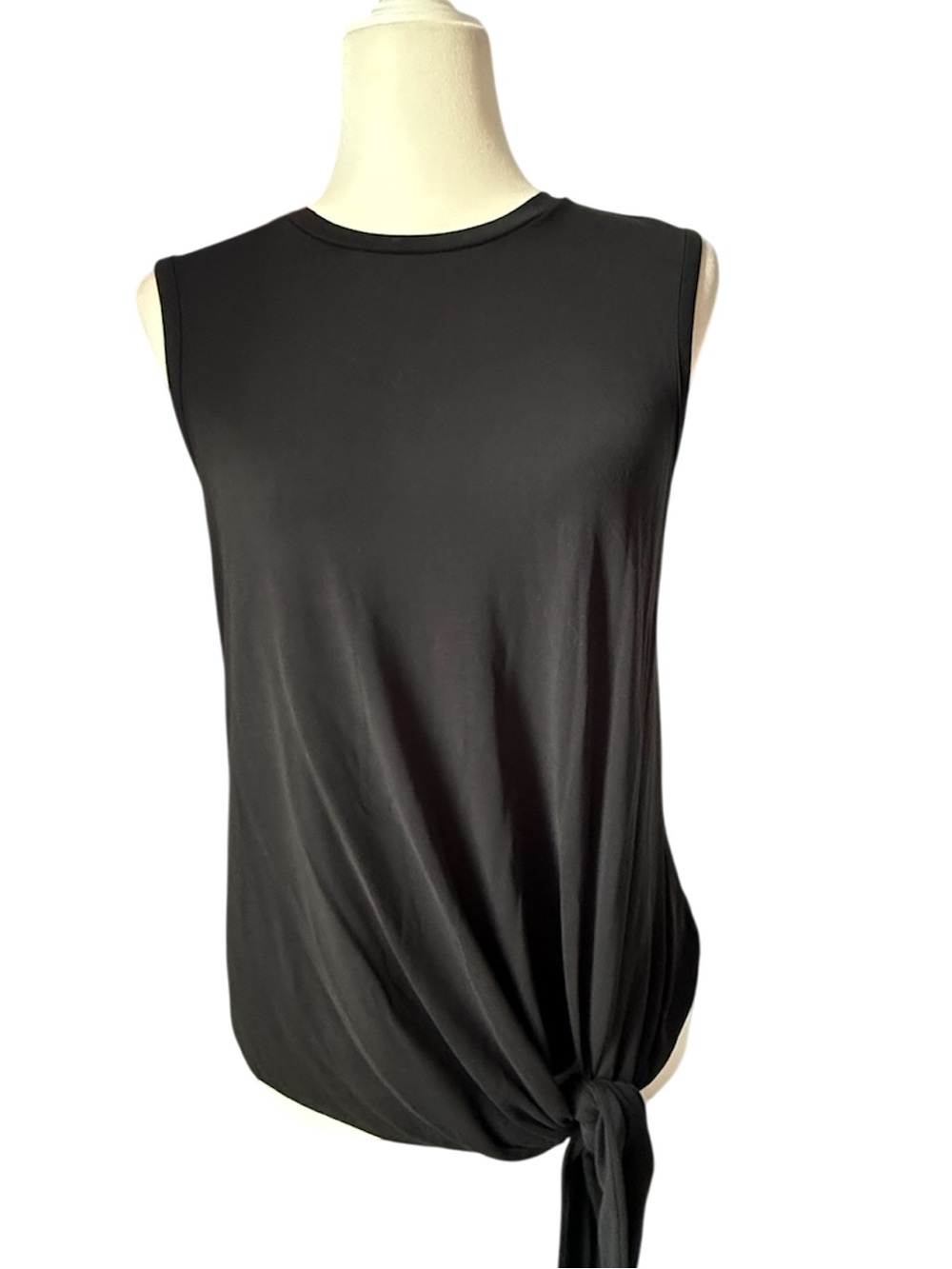 Banana Republic Dark Navy Sleeveless Tie Side Top